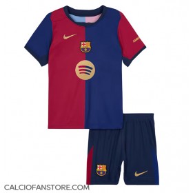 Maglia Calcio Barcelona Lamine Yamal #19 Prima Divisa Bambino 2024-25 Manica Corta (+ pantaloncini)